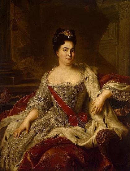 Jjean-Marc nattier Catherine I of Russia by Nattier Sweden oil painting art